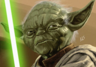 Portrait of Yoda. Artist credit: Matt Sterbenz