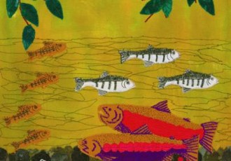 Weaving "Coho Salmon Life Cycle"