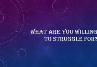 What are you willing to struggle for? Reaching your goals as an artist. Read about it at www.ArtsyShark.com