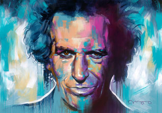 “Keith Richards” Acrylic on Canvas, 48” x 36” “Keith Richards” Acrylic on Canvas, 48” x 36”