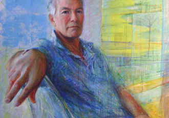 “Portrait of Victor Herbert” Acrylic on Canvas, 97cm x 107cm by artist Marina Kim. See her portfolio by visiting www.ArtsyShark.com