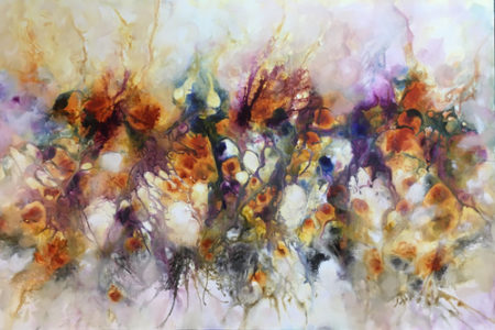 Free-flowing Abstract Paintings by Kim Howes Zabbia I Artsy Shark