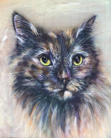 Expressive Painted Cat Portraits by Erika Chapman I Artsy Shark