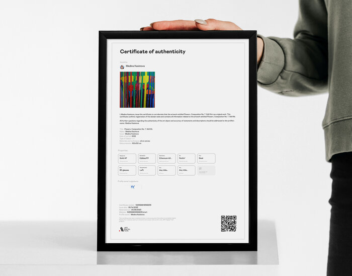 Certificates of authenticity COA Blockchain for artists