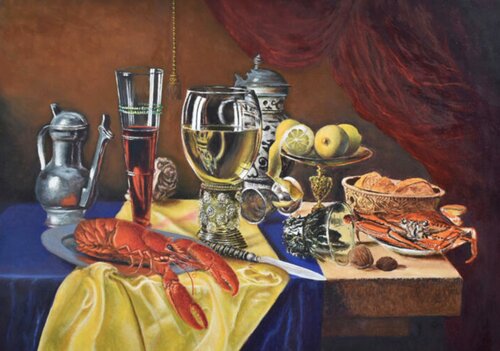 Dutch style classic still life painting #painting