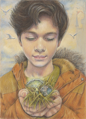 colored pencil drawing moment of childhood wonder