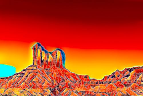 digital photograph of Cathedral Rock