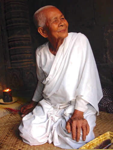 photograph of a female monk