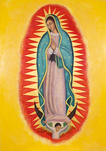 religious icon painting Our Lady of Guadalupe