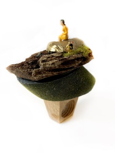 sculpture mixed media whimsical ring