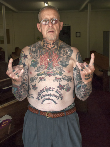 photo of a man in NC during the recession