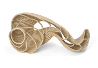 organic shell fiber sculpture