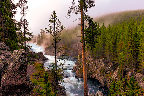 fine art photograph of a wild river landscape