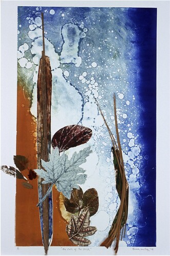 nature themed monotype artwork