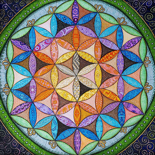 meditative mandala artwork