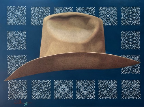 drawing of a cowboy hat