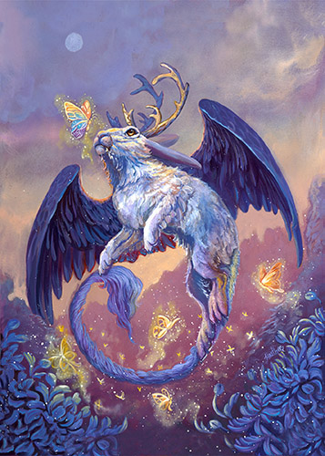 fantasy creature illustration by Heather Hart