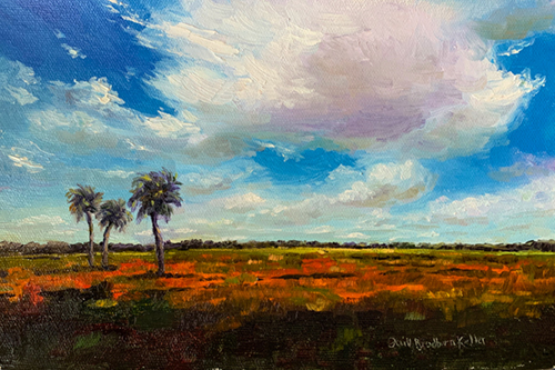 oil landscape painting of Myakka in Florida