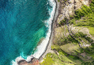 aerial view photo of Hawaiian coast