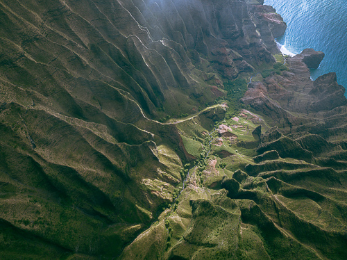 aerial photo view of mountains in Maui, Hawaii