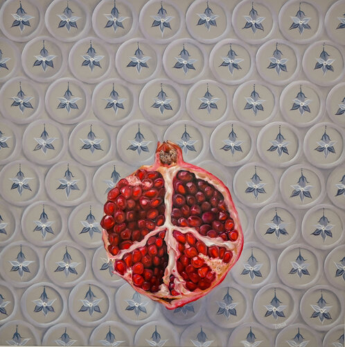 painting of a pomegranate