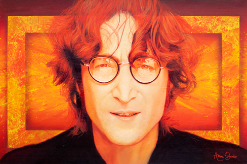 portrait of John Lennon