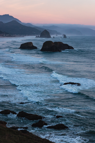 Fine art photograph of rocks in sea surf