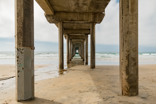 Ocean photo under pier