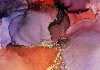 abstract alcohol ink painting