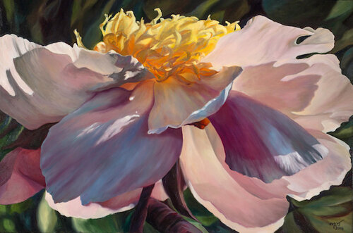 realistic floral painting