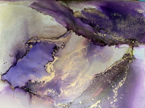 abstract alcohol ink painting