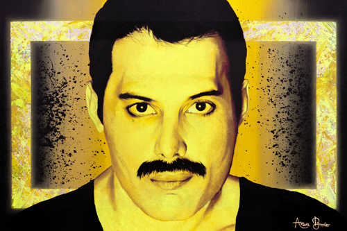 portrait of Freddie Mercury