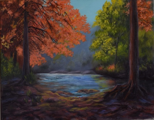 oil painting fall landscape