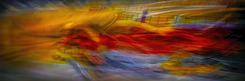 abstract photo filled with color and movement