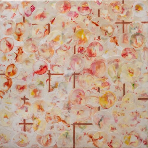 softly colored encaustic abstract art