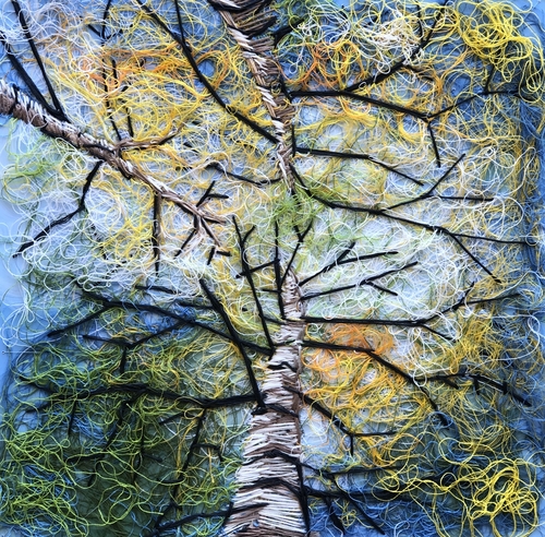 embroidery art tree canopy image