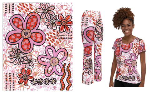 bold and vibrant wearable art clothing