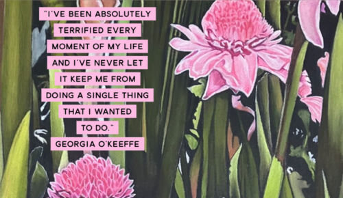 Quote from Georgia O'Keeffe about confidence