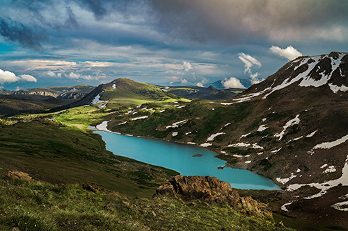 fine art photo of a mountain lake