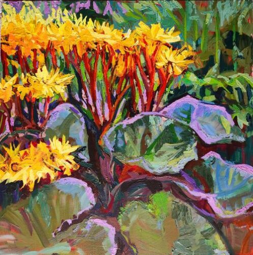 colorful garden painting