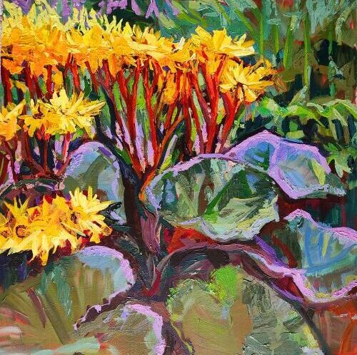 colorful garden painting