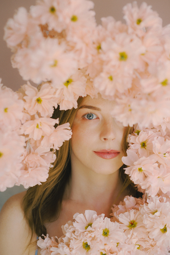 handmade flowers double cherry blossoms