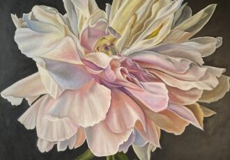 painting of a softly ethereal flower