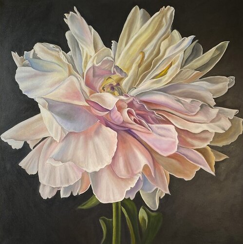 painting of a softly ethereal flower