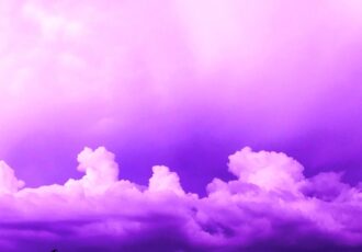 photograph of clouds in purple