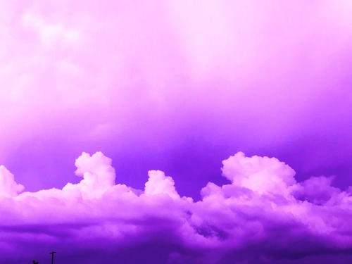 photograph of clouds in purple