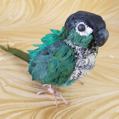 paper sculpture of a bird