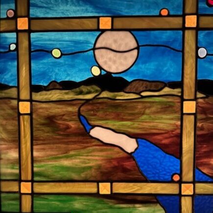 handmade stained glass window