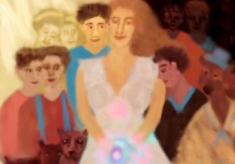 digital painting of a group of whimsical people