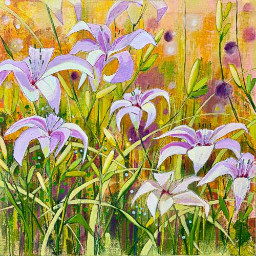 painting of tiger lilies